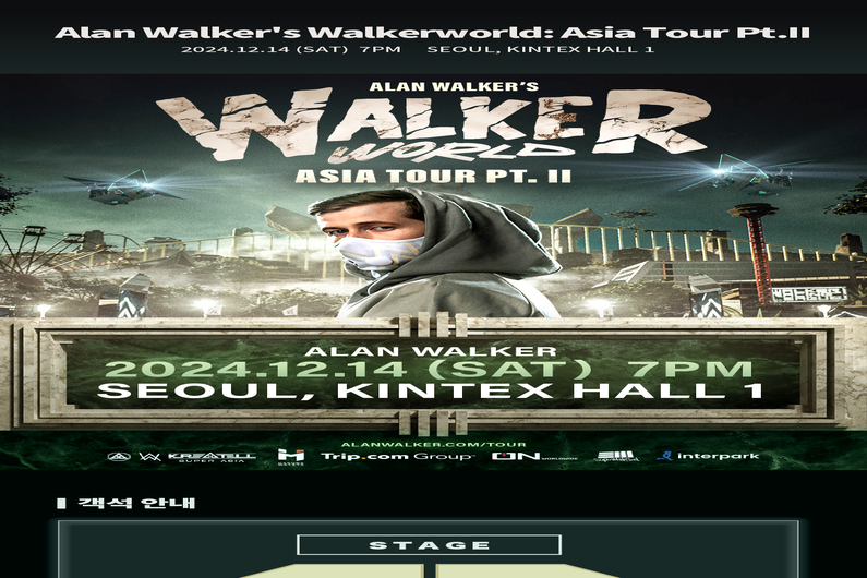 Alan Walker in Seoul 2024: Get Tickets to Walkerworld Asia Tour Pt. II (Dec 14th, KINTEX)