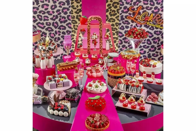 Hilton Tokyo's 2024-2025 Strawberry Leopard Fashion Week: Indulge in Strawberry Sweets & Fashion at Marble Lounge